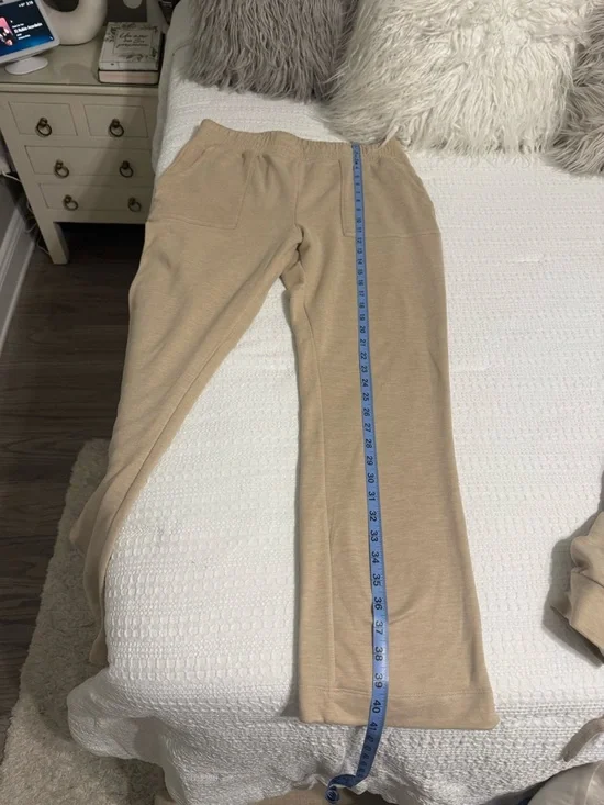 Rae Dunn But First, Coffee Beige Lounge Set - Picture 7 of 15